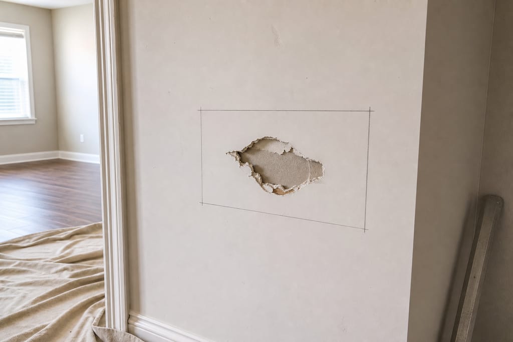Inspect the damage photo